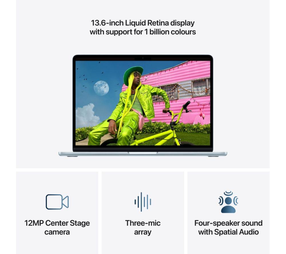 APPLE MacBook Air 13,6" (2026) – M5, 1 TB SSD, 24 GB RAM, Sky Blue