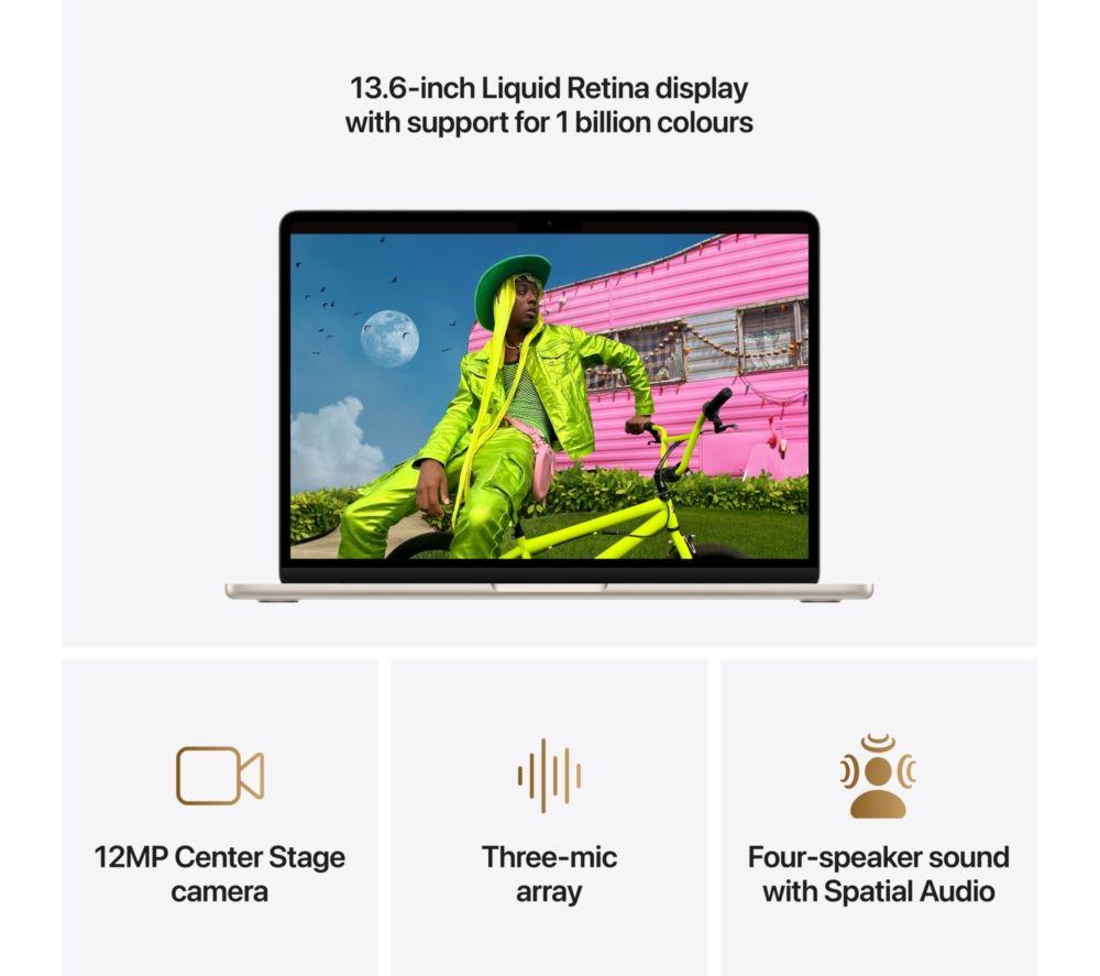 APPLE MacBook Air 13.6" (2026) - M5, 1 TB SSD, RAM 24 GB, Starlight