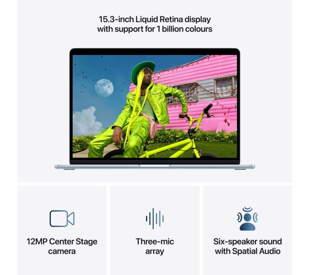 APPLE MacBook Air 15" (2026) - M5, 1 TB SSD, RAM 24 GB, Sky Blue