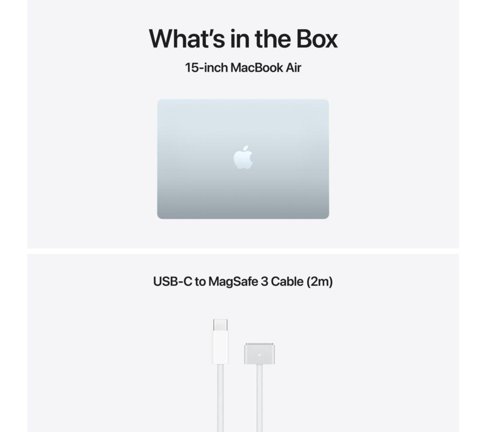 APPLE MacBook Air de 15" (2026) - M5, SSD de 1 TB, RAM de 24 GB, Azul Cielo