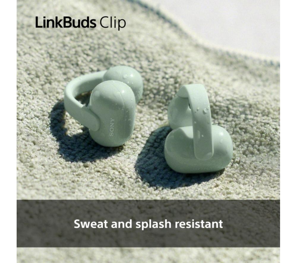 SONY LinkBuds Clip Open Audífonos Inalámbricos Bluetooth - Greige