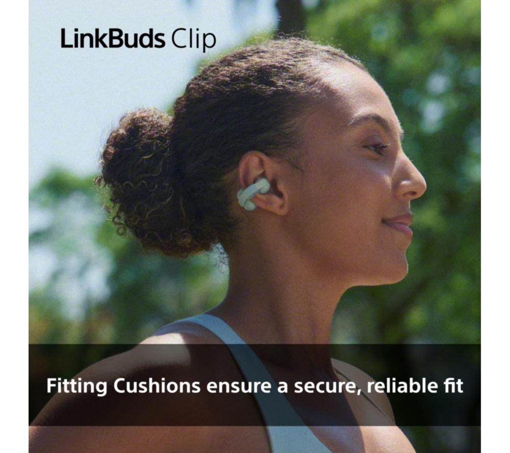 SONY LinkBuds Clip Open Wireless Bluetooth Earbuds - Lavender
