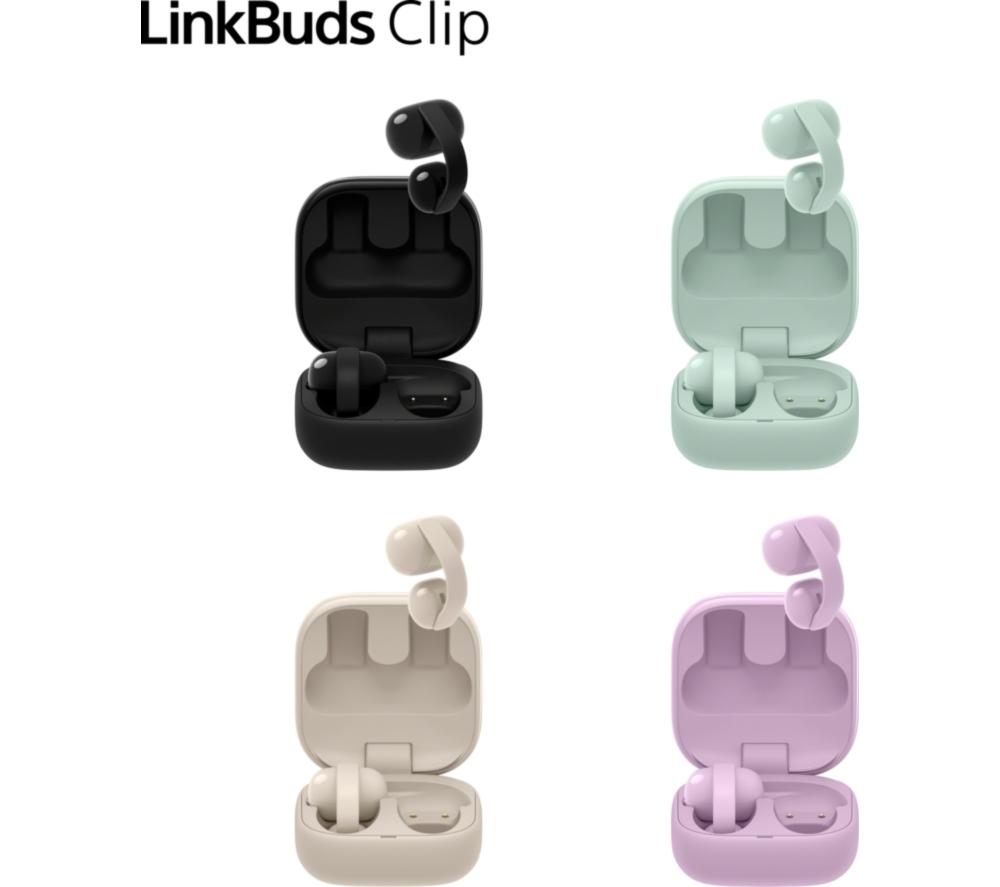 SONY LinkBuds Clip Open Wireless Bluetooth Earbuds - Lavender