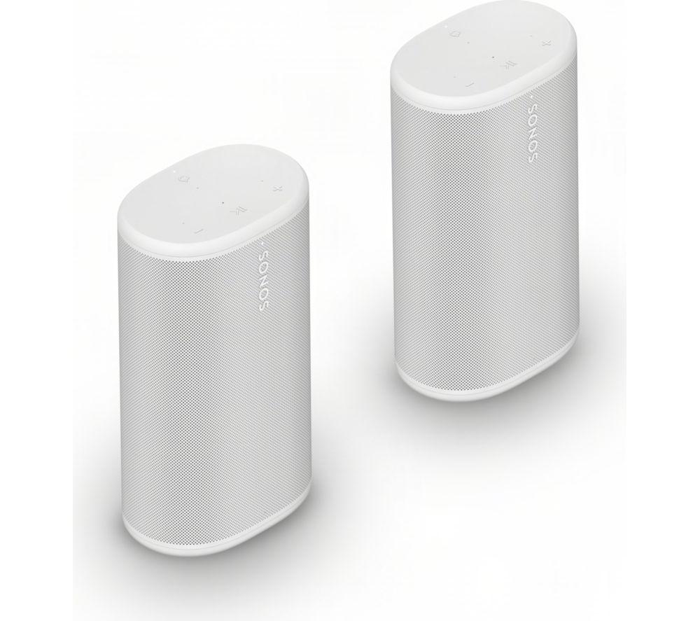 SONOS Play Altavoz inalámbrico portátil multisala con Amazon Alexa - Blanco