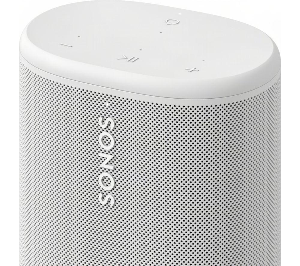 SONOS Play Altavoz inalámbrico portátil multisala con Amazon Alexa - Blanco