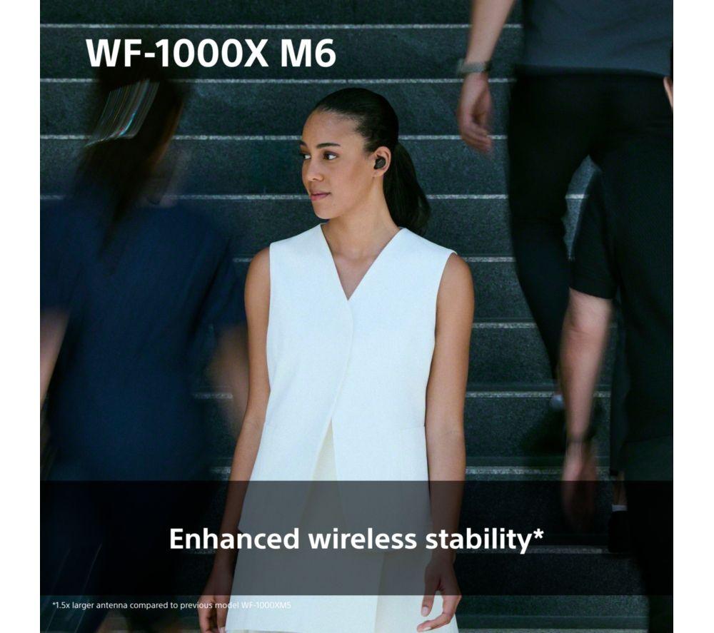 SONY WF-1000XM6 Wireless Bluetooth Noise-Cancelling Earbuds - Silver