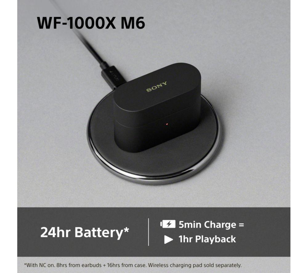 SONY WF-1000XM6 Wireless Bluetooth Noise-Cancelling Earbuds - Silver
