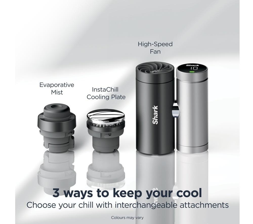 SHARK ChillPill FA022UKBL 3-in-1 Fan, Mist & InstaChill System - Glacier
