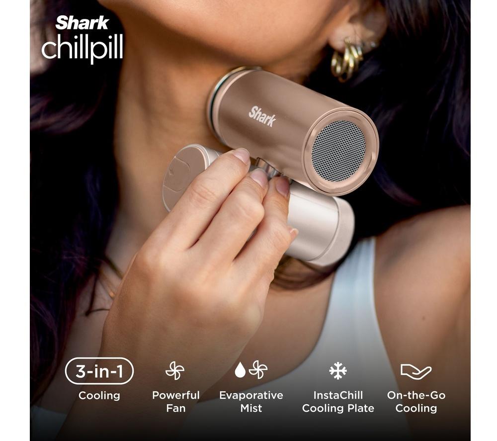 SHARK ChillPill FA022UKBR 3-in-1 Fan, Mist & InstaChill System - Iced Latte