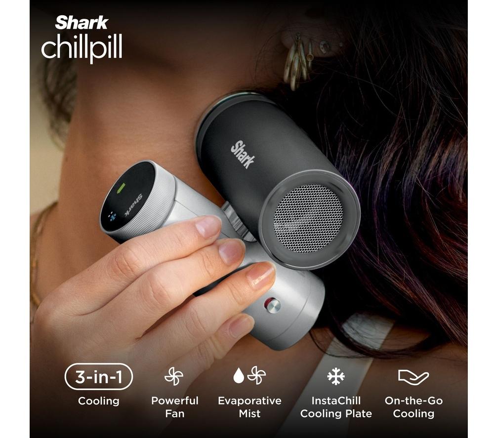 SHARK ChillPill FA022UK 3-in-1 Fan, Mist & InstaChill System - Carbon
