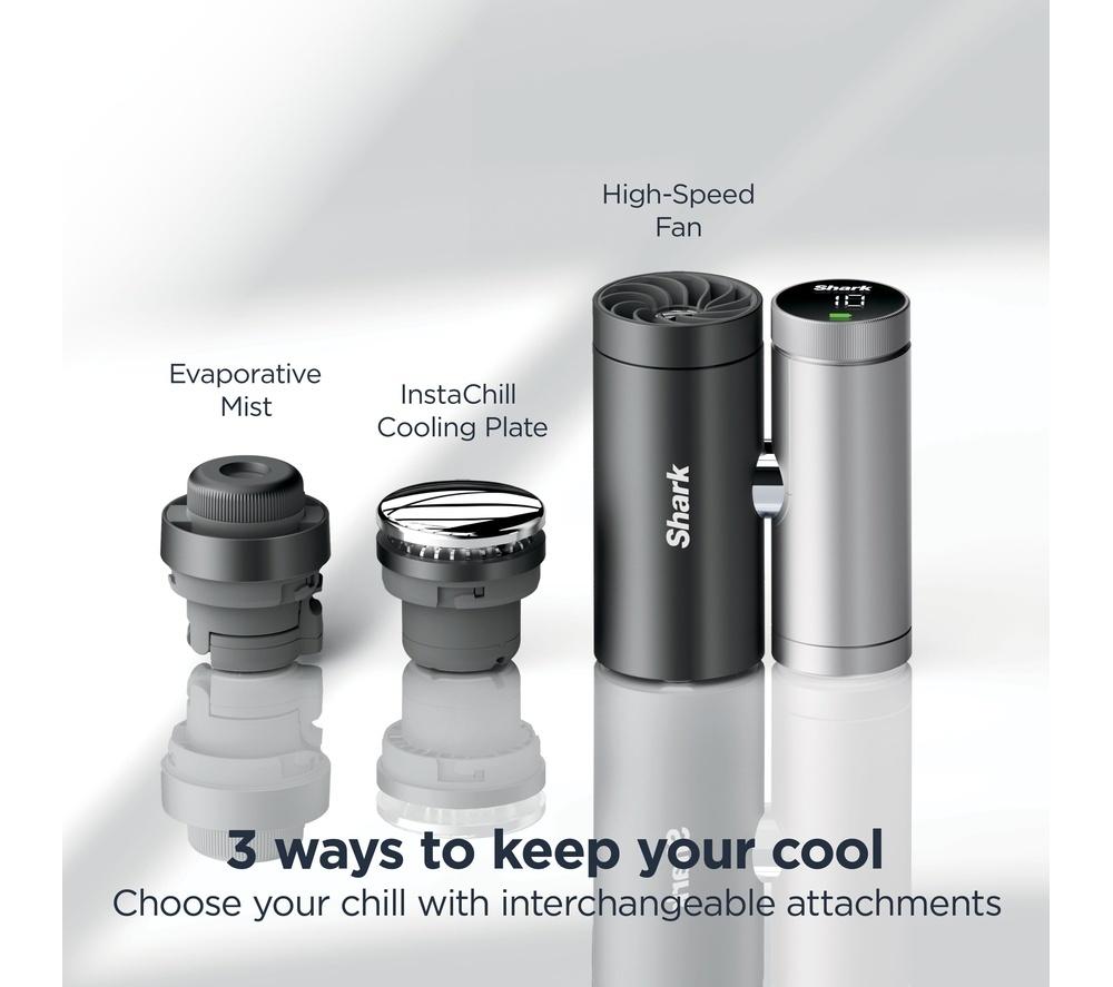 SHARK ChillPill FA022UK 3-in-1 Fan, Mist & InstaChill System - Carbon