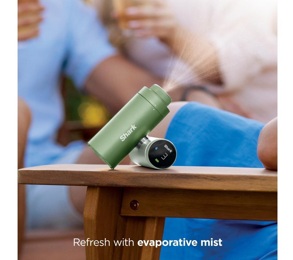 SHARK ChillPill FA022UKGN Sistema 3 en 1 de ventilador, rocío y enfriamiento instantáneo - Matcha
