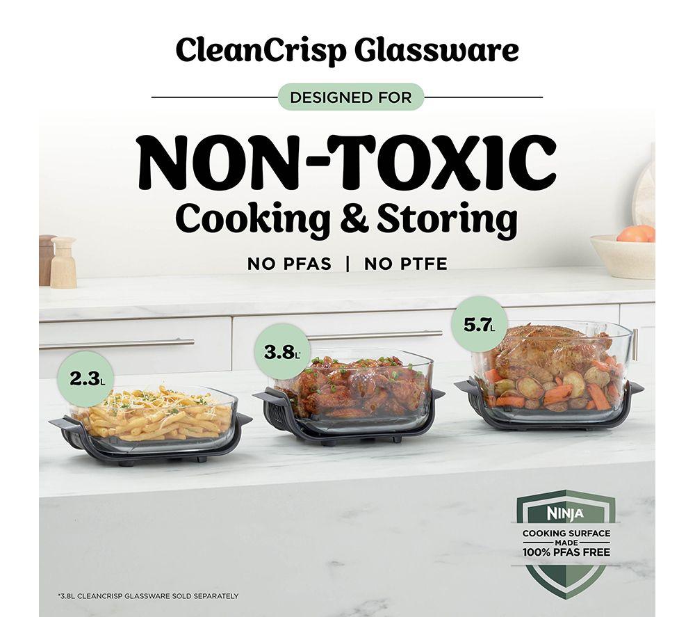 NINJA CRISPi Pro AS101UKGY 7-in-1 Glass Air Fryer – Ash Grey