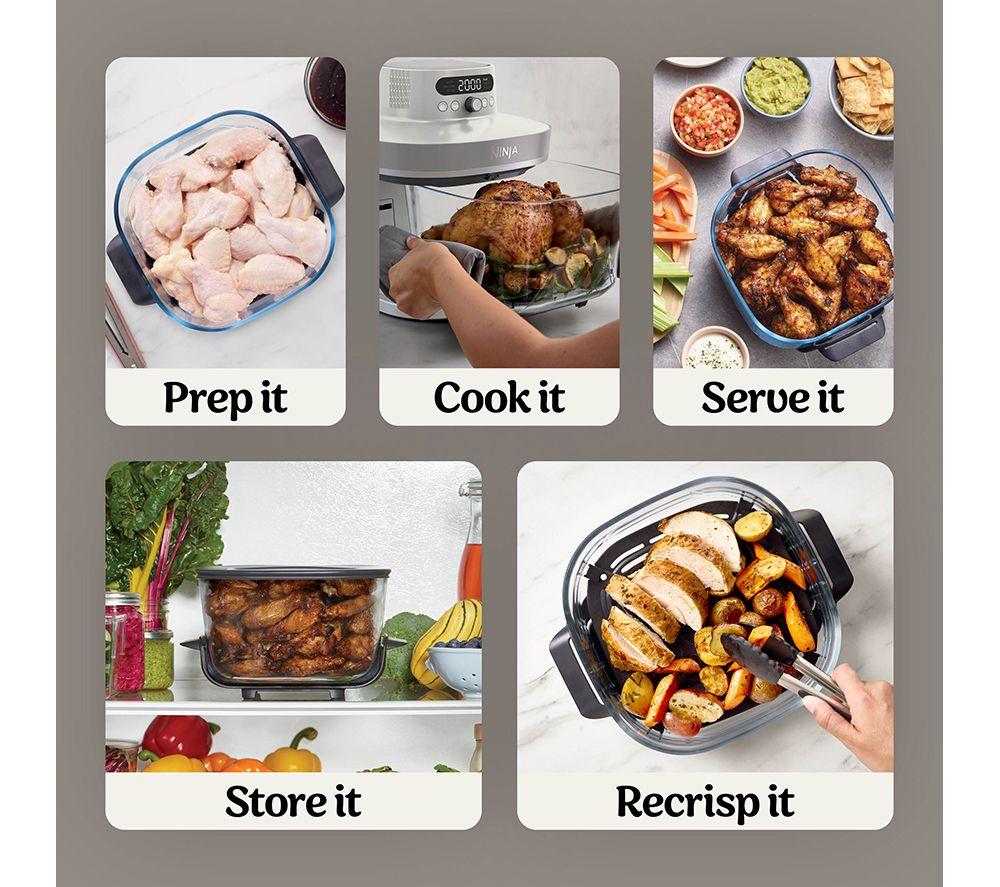 NINJA CRISPi Pro AS101UKLG 7-in-1 Glass Air Fryer – Bone