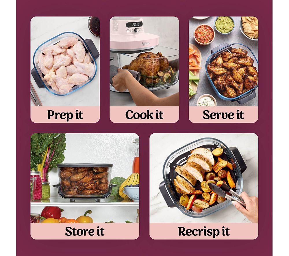 NINJA CRISPi Pro AS101UKRS 7-in-1 Glass Air Fryer – Rose Quartz