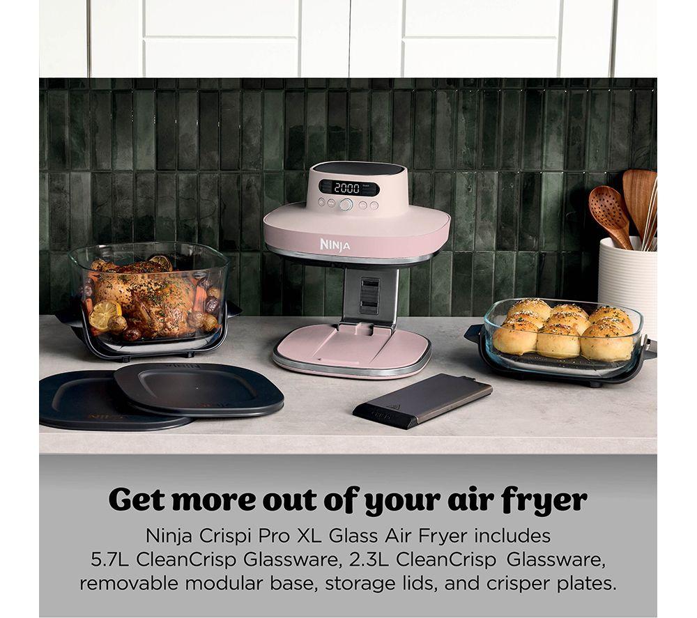 NINJA CRISPi Pro AS101UKRS 7-in-1 Glass Air Fryer – Rose Quartz