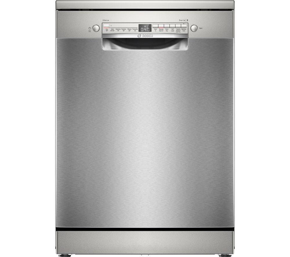BOSCH Series 2 SMS2HVI06G Full-size WiFi-enabled Dishwasher - Brushed Steel