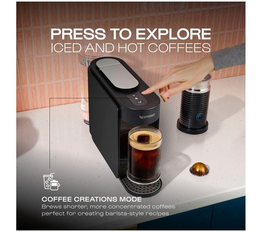 NESPRESSO by Krups Vertuo Up XN9408G0 Smart Kaffeemaschine mit Kapseln – Schwarz