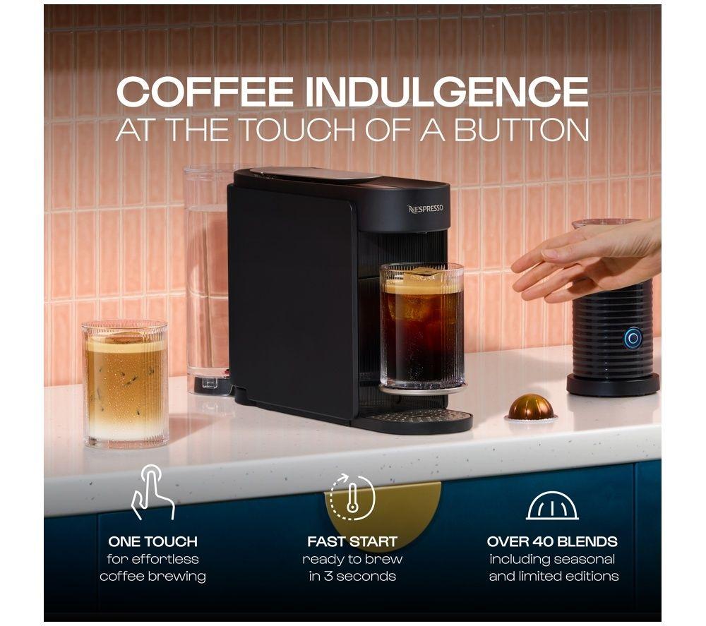 NESPRESSO by Krups Vertuo Up XN9408G0 Smart Kaffeemaschine mit Kapseln – Schwarz