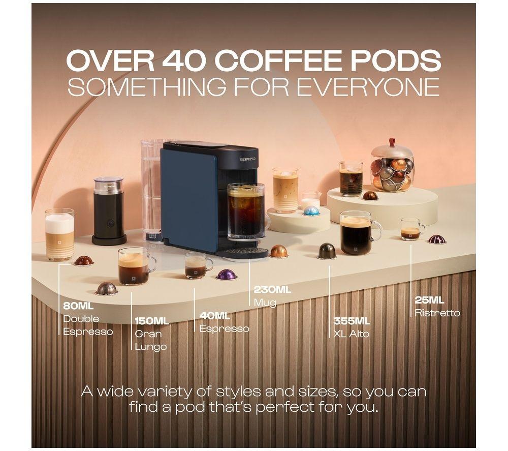 NESPRESSO by Krups Vertuo Up XN9404G0 Smart Kapselkaffeemaschine - Blau
