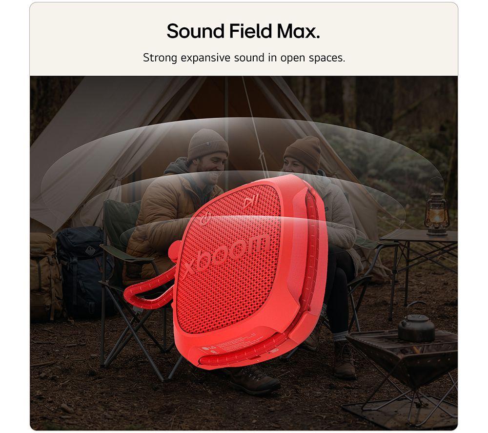 Altavoz Bluetooth portátil LG XBOOM Rock - Rojo