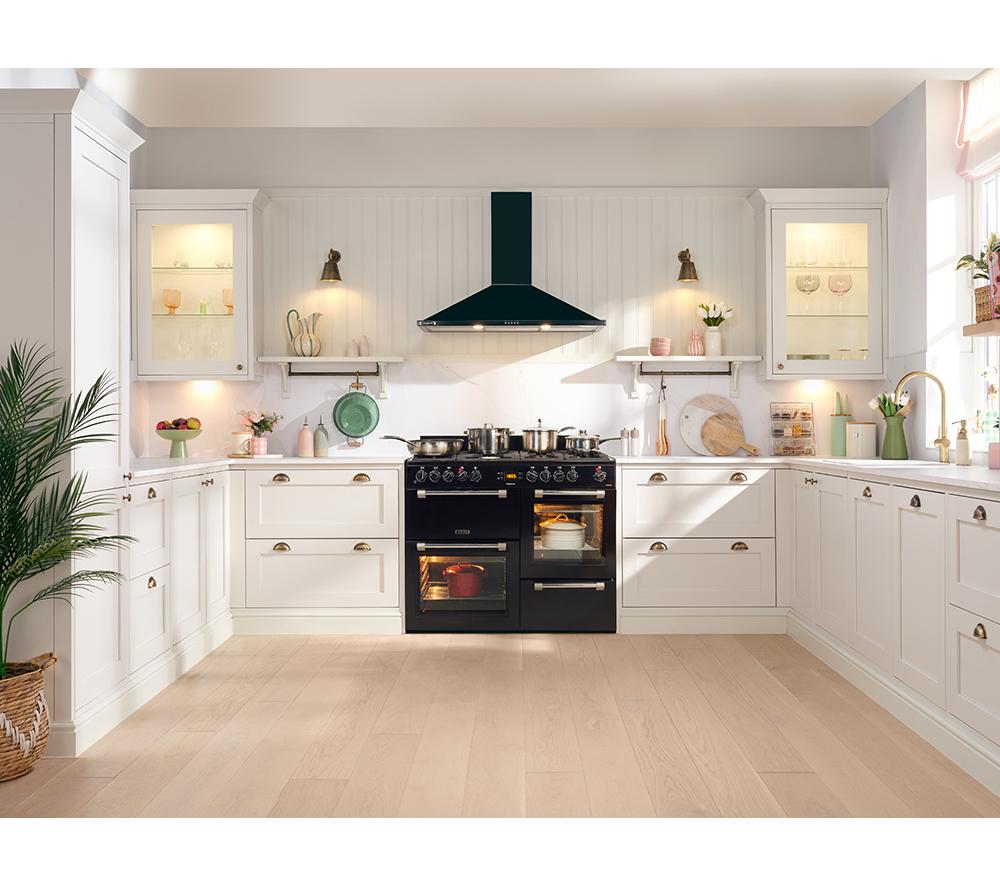 Cocina de libre instalación LEISURE Cookmaster CK110F232K de doble combustible - Negra