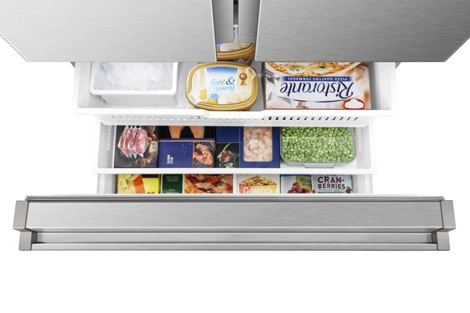Frigorífico Hisense PureFlat RF815N4SEFE Smart - Acero inoxidable negro