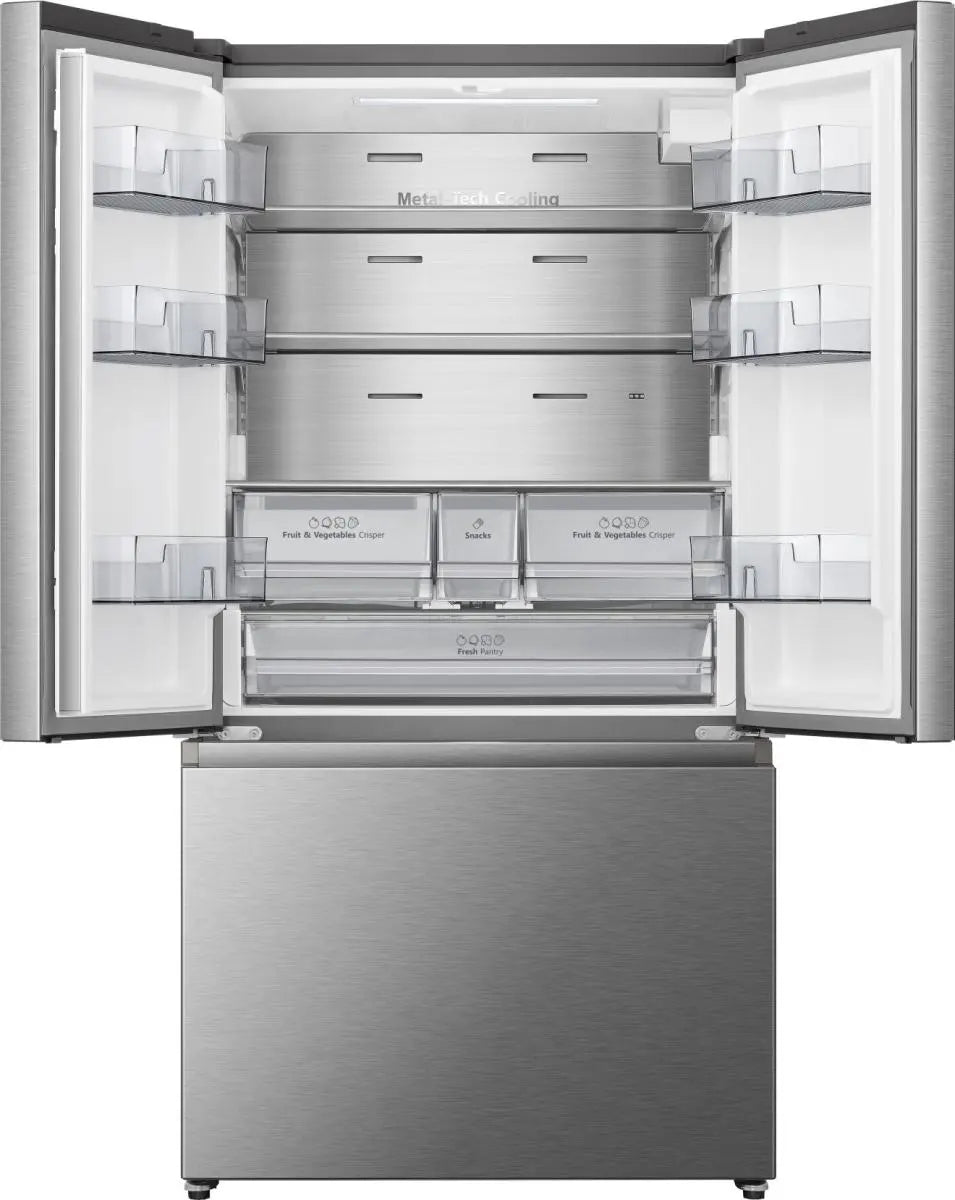 Frigorífico Hisense PureFlat RF815N4SEFE Smart - Acero inoxidable negro