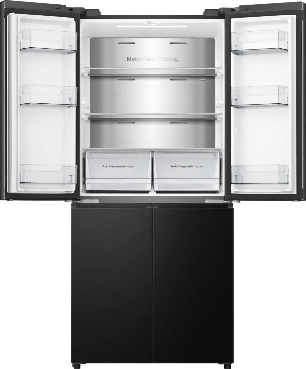 HISENSE PureFlat RQ5P470SAFD Fridge Freezer - Black Stainless Steel