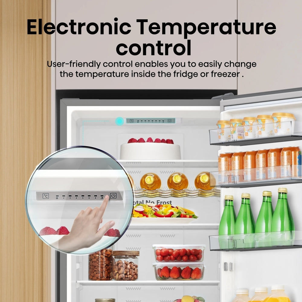 HISENSE RB440N4ACA 60/40 Fridge Freezer - Stainless Steel