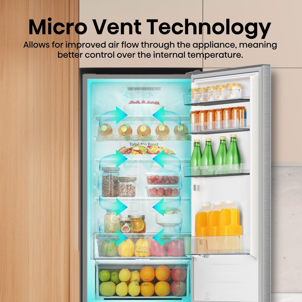 HISENSE RB440N4ACA 60/40 Fridge Freezer - Stainless Steel