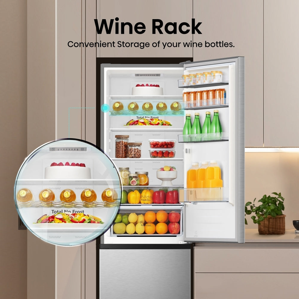 HISENSE RB440N4ACA 60/40 Fridge Freezer - Stainless Steel