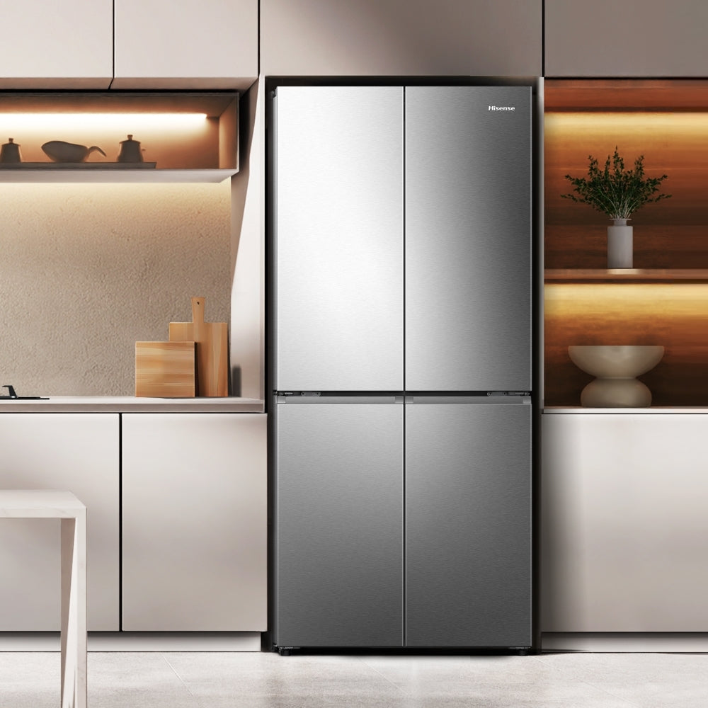 HISENSE PureFlat RQ5P470SAID Frigorífico Congelador - Acero Inoxidable Plateado