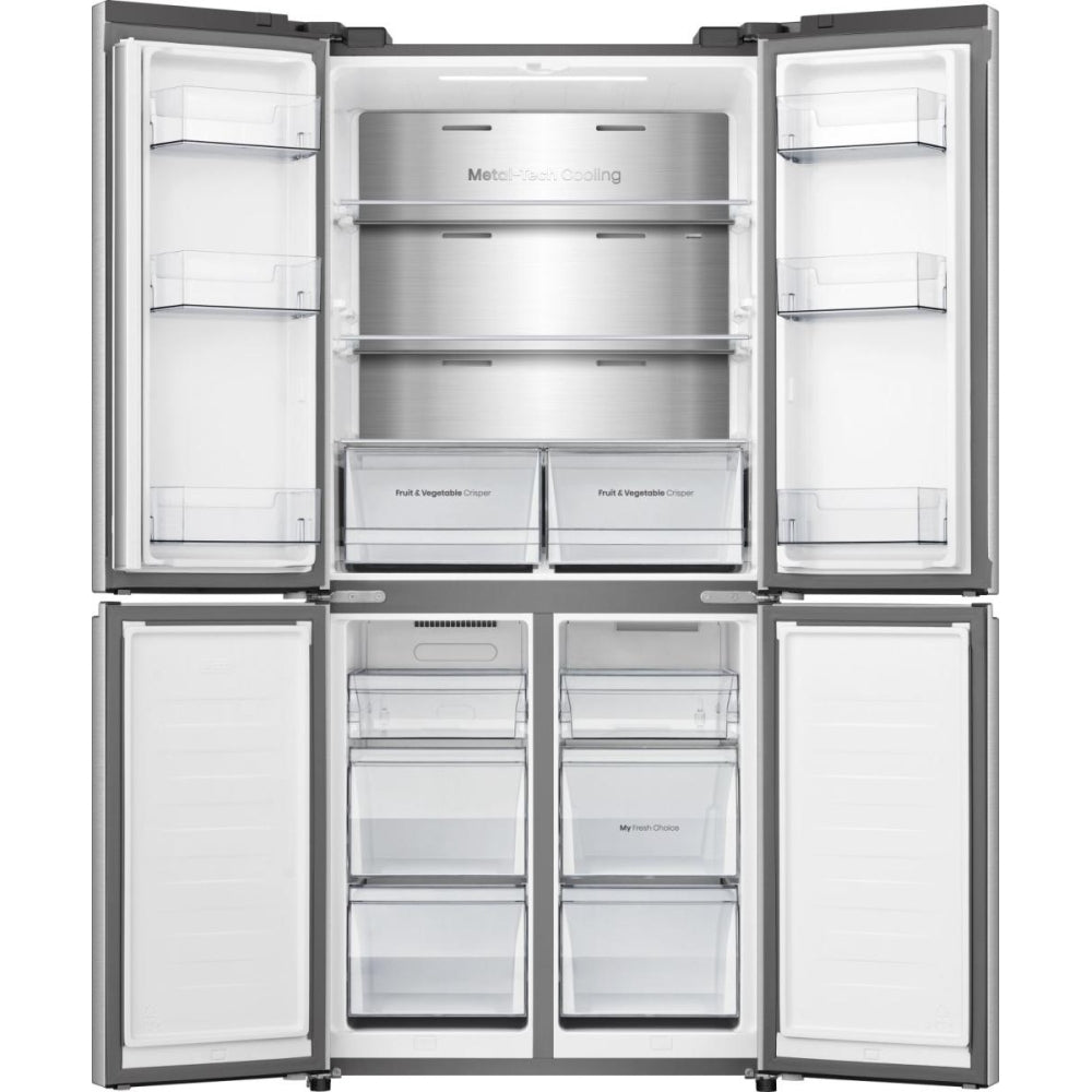 HISENSE PureFlat RQ5P470SAID Frigorífico Congelador - Acero Inoxidable Plateado