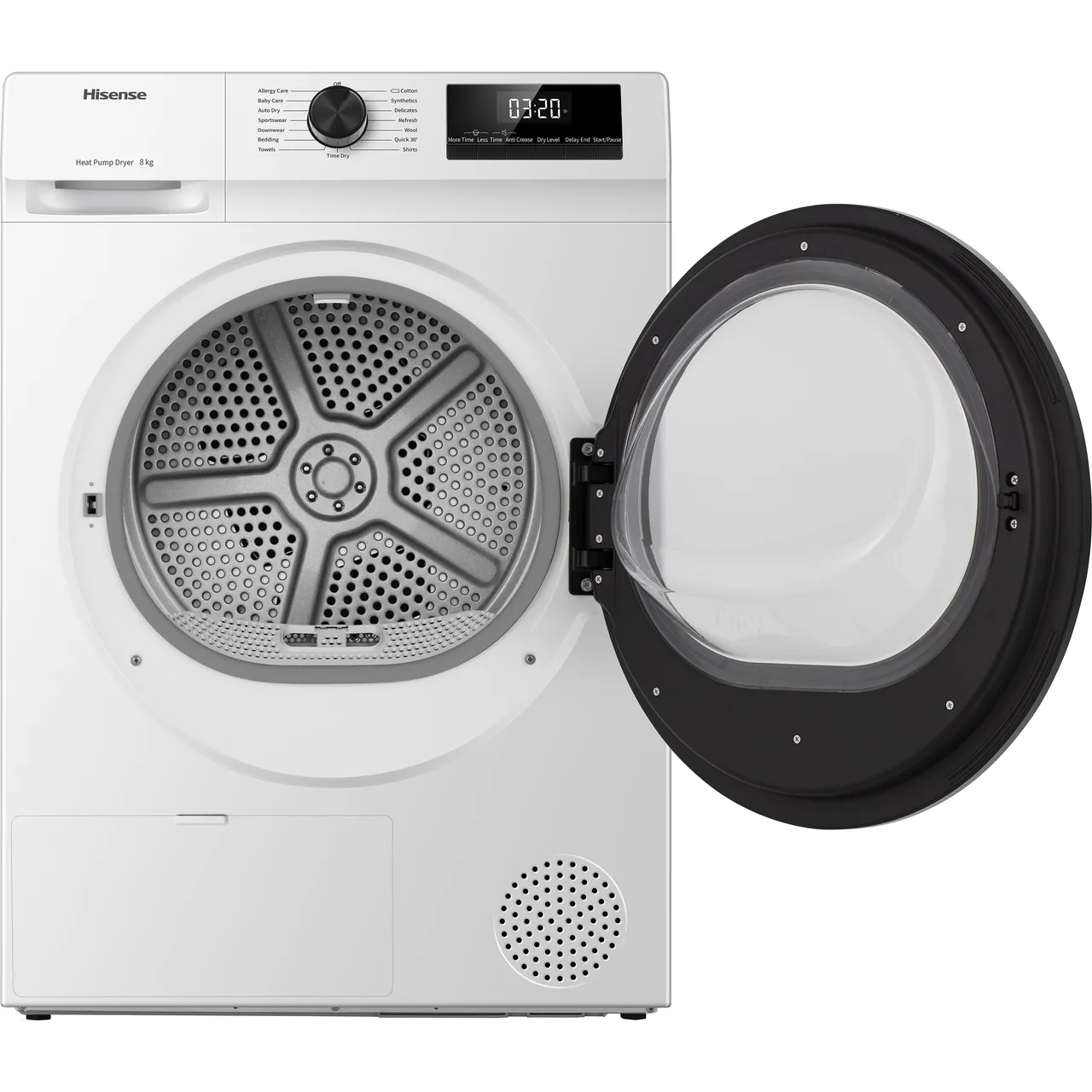Secadora de Condensación con Bomba de Calor HISENSE 1Q Series DH1Q802BW2 de 8 kg - Blanca