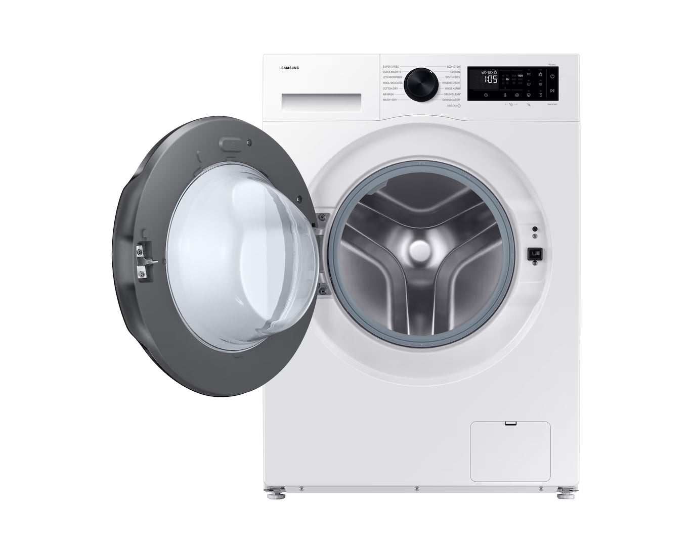 SAMSUNG Series 5 AI Energy Ecobubble WD90HG5U34BXEU WiFi-enabled 9 kg Washer Dryer - Stainless Steel