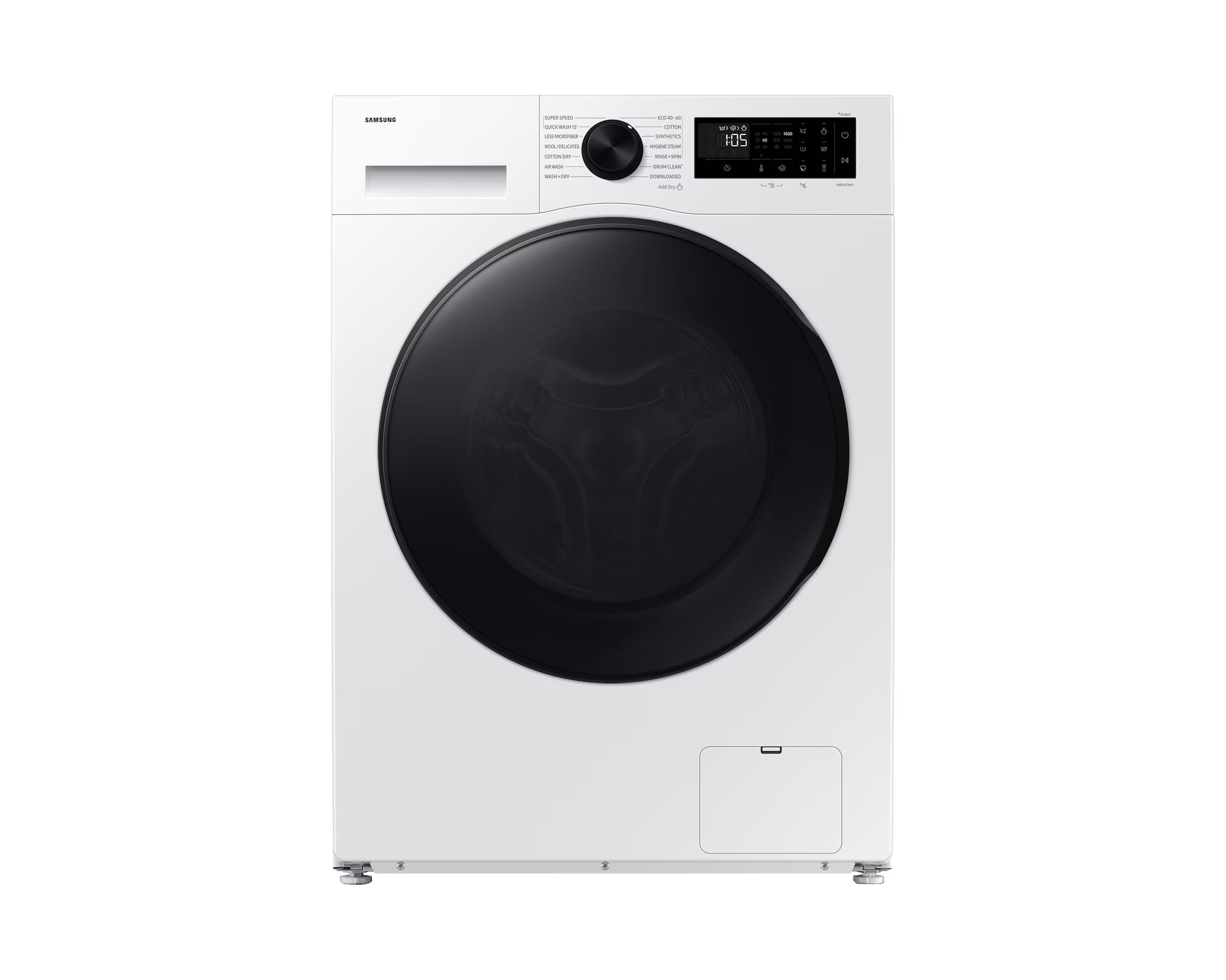 SAMSUNG Series 5 AI Energy Ecobubble WD90HG5U34BXEU WiFi-enabled 9 kg Washer Dryer - Stainless Steel